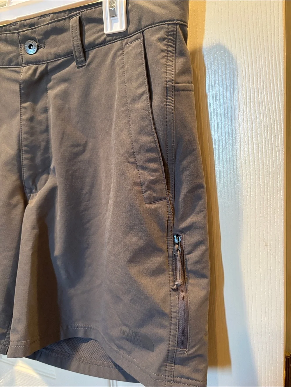 The North Face Men's Performance Hiking Shorts Grey Stretch Drawstring Size 32